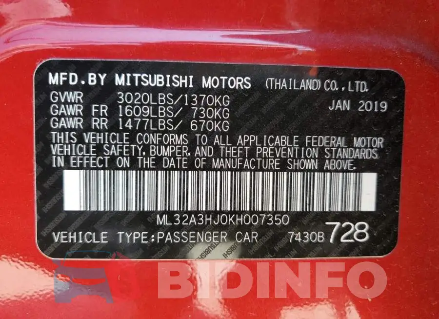 ML32A3HJ0KH007350 Photo# 12