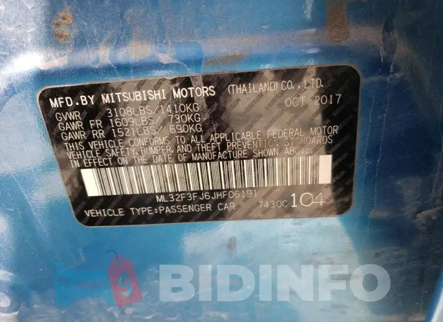 ML32F3FJ6JHF06191 Photo# 12