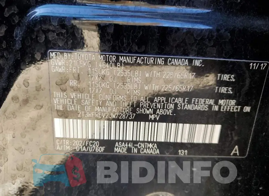 2T3RFREV2JW728737 Photo# 12