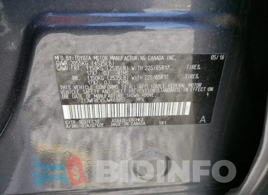 2T3WFREV5JW469857 Photo# 12