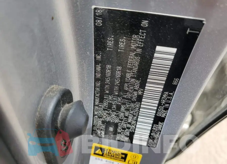 5TDKZRFH4JS284960 Photo# 13