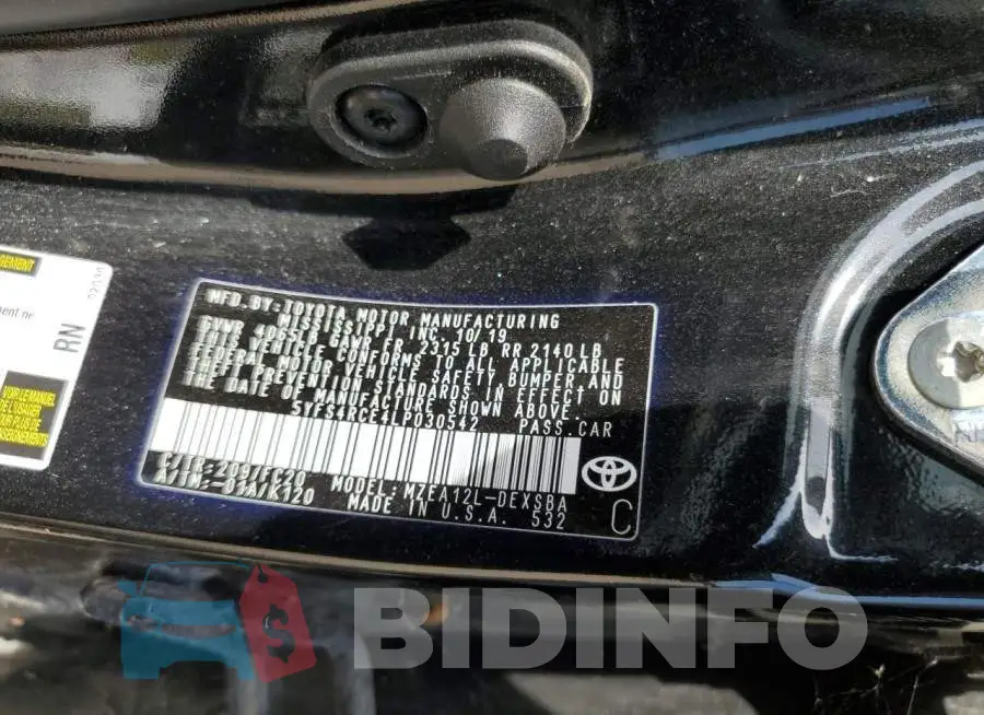 5YFS4RCE4LP030542 Photo# 13