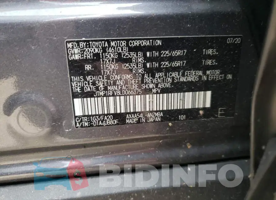JTMP1RFV8LD066375 Photo# 13