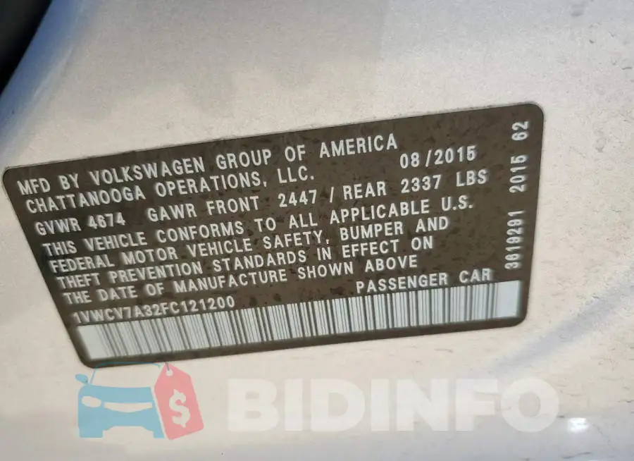 1VWCV7A32FC121200 Photo# 12