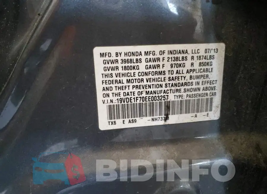 19VDE1F70EE003257 Photo# 12