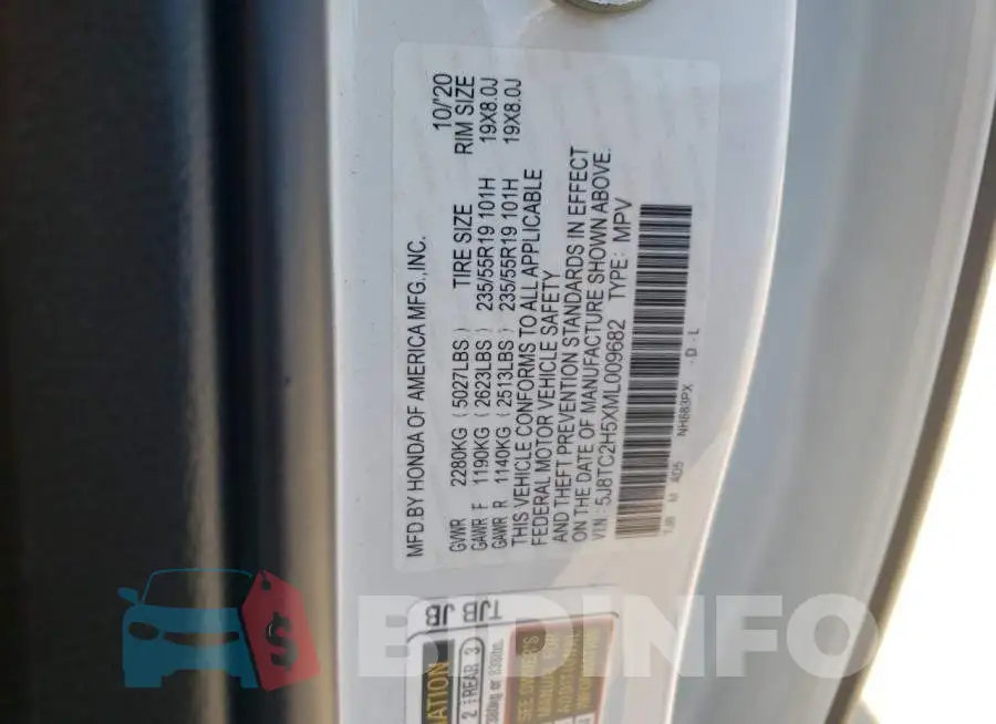 5J8TC2H5XML009682 Photo# 12