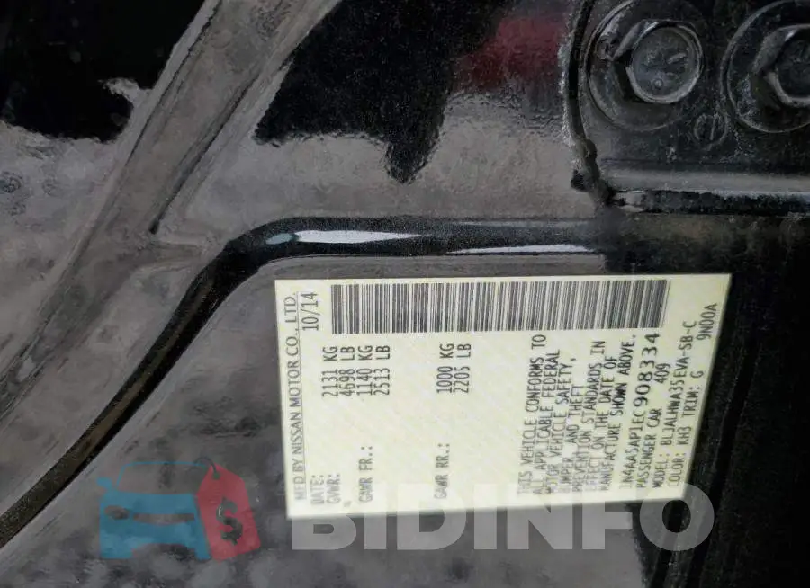 1N4AA5AP1EC908334 Photo# 12