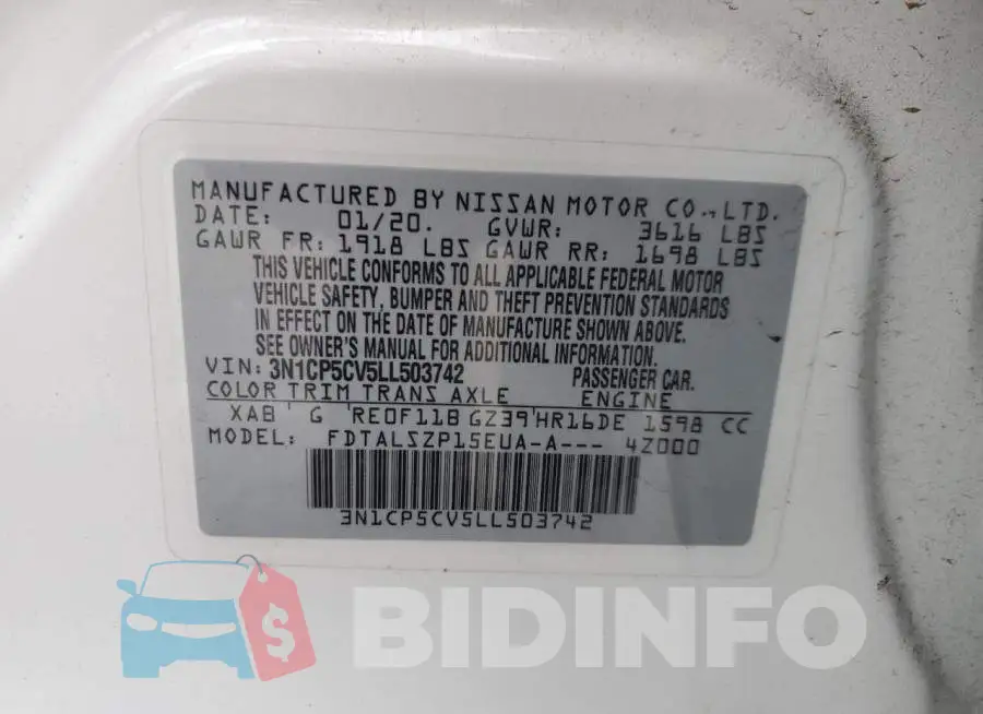 3N1CP5CV5LL503742 Photo# 13