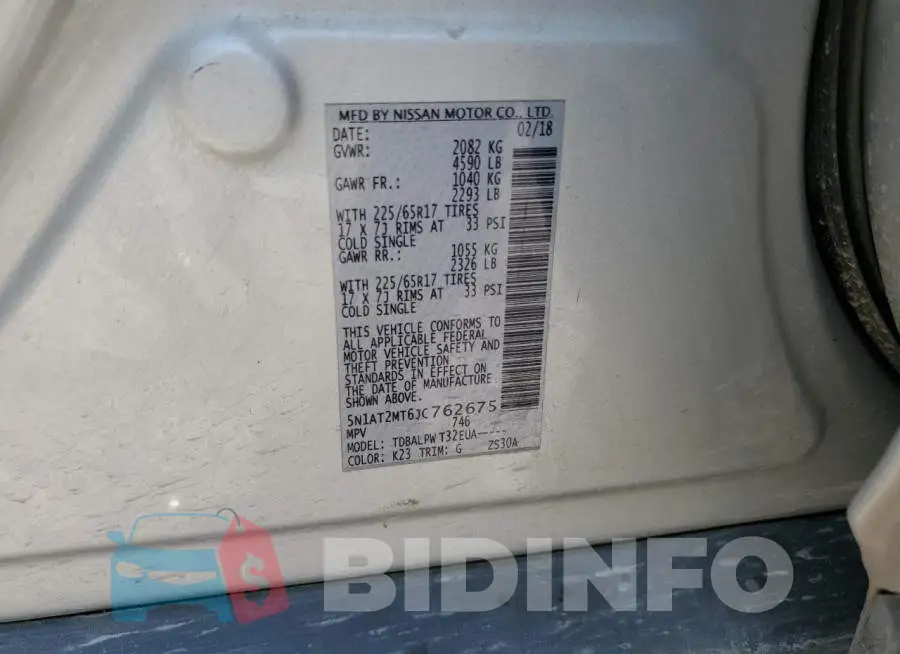 5N1AT2MT6JC762675 Photo# 13