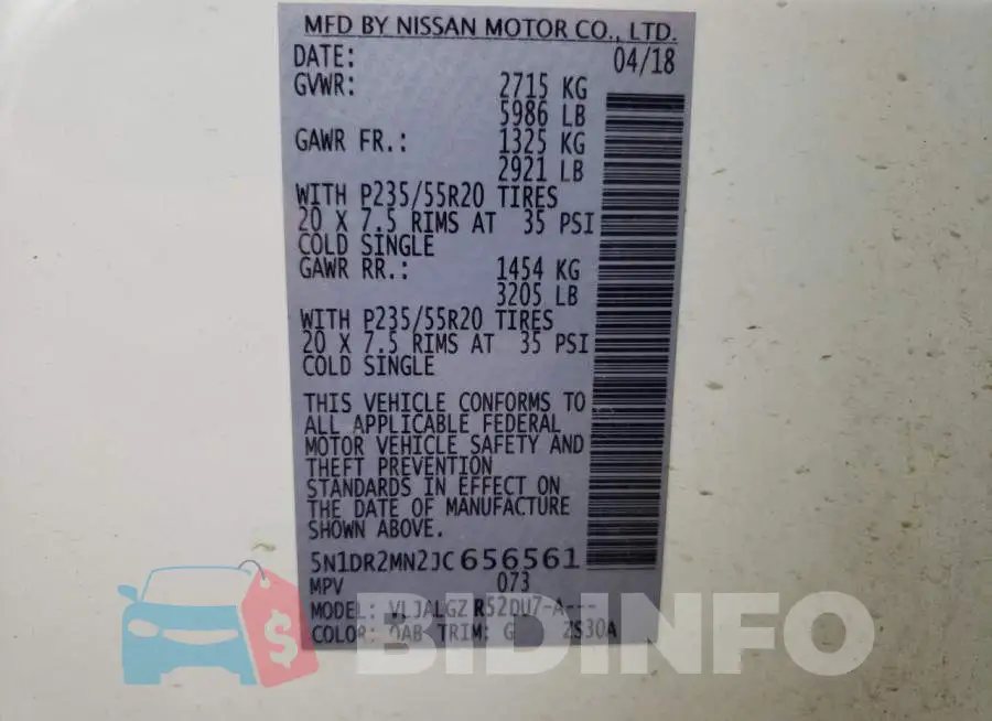 5N1DR2MN2JC656561 Photo# 14