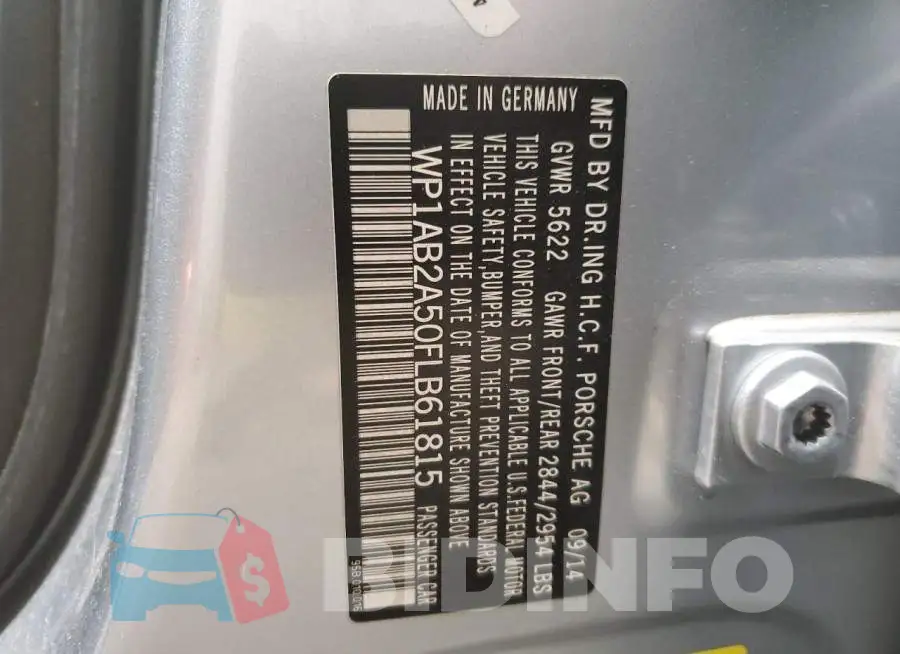 WP1AB2A50FLB61815 Photo# 13
