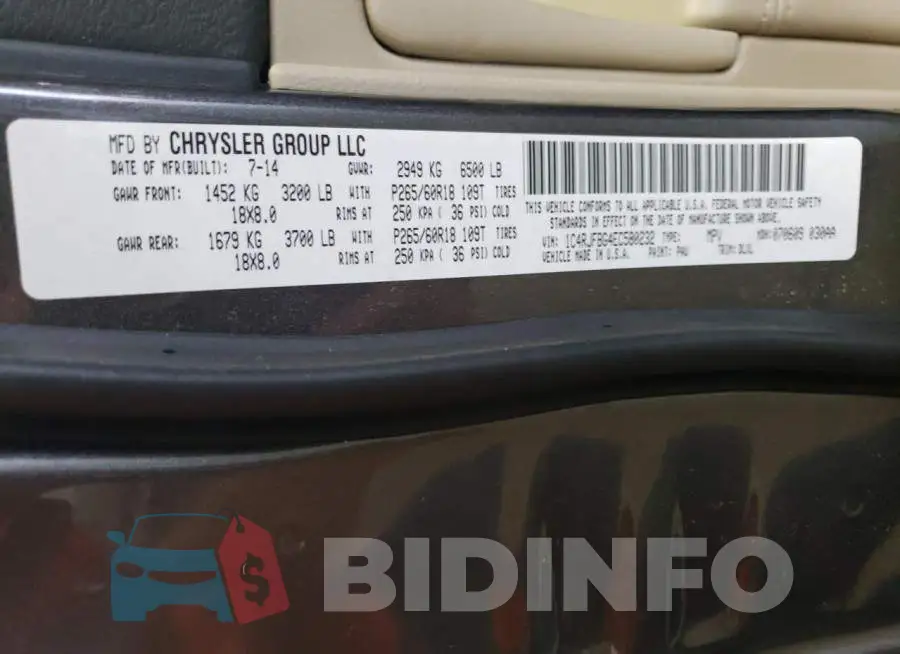 1C4RJFBG4EC580232 Photo# 12