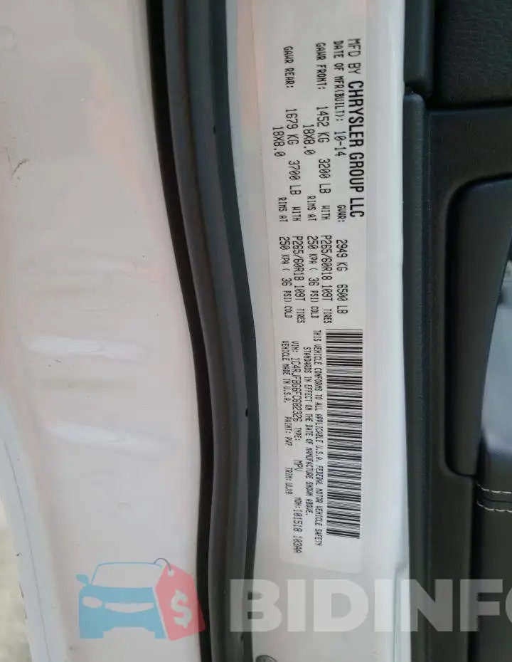 1C4RJFBG6FC682326 Photo# 13