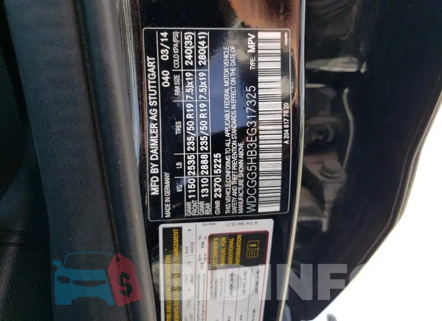 WDCGG5HB3EG317325 Photo# 12