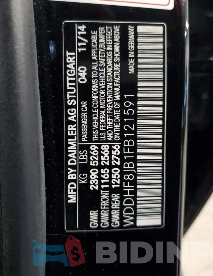 WDDHF8JB1FB121591 Photo# 12
