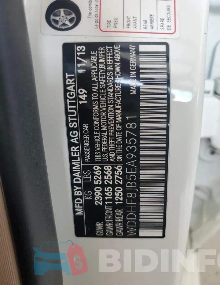 WDDHF8JB5EA935781 Photo# 12
