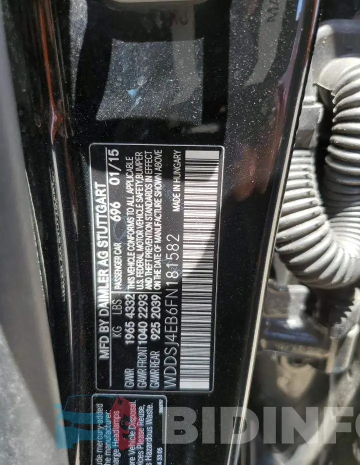 WDDSJ4EB6FN181582 Photo# 12