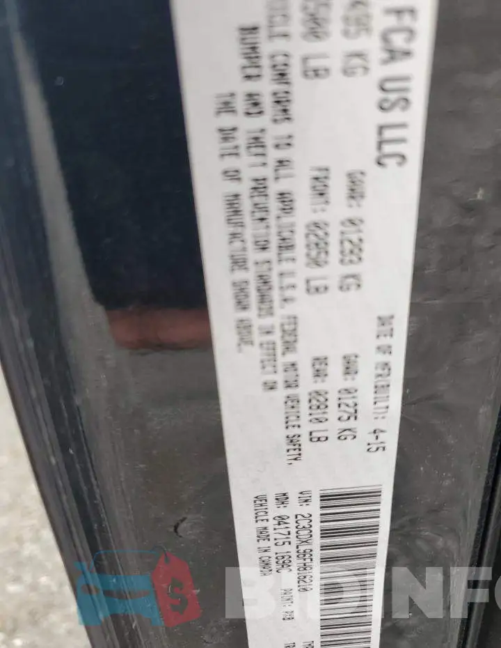 2C3CDXL96FH816210 Photo# 12