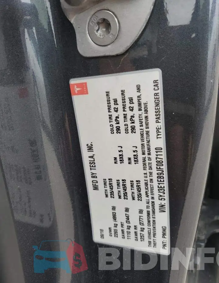 5YJ3E1EB9JF087110 Photo# 12