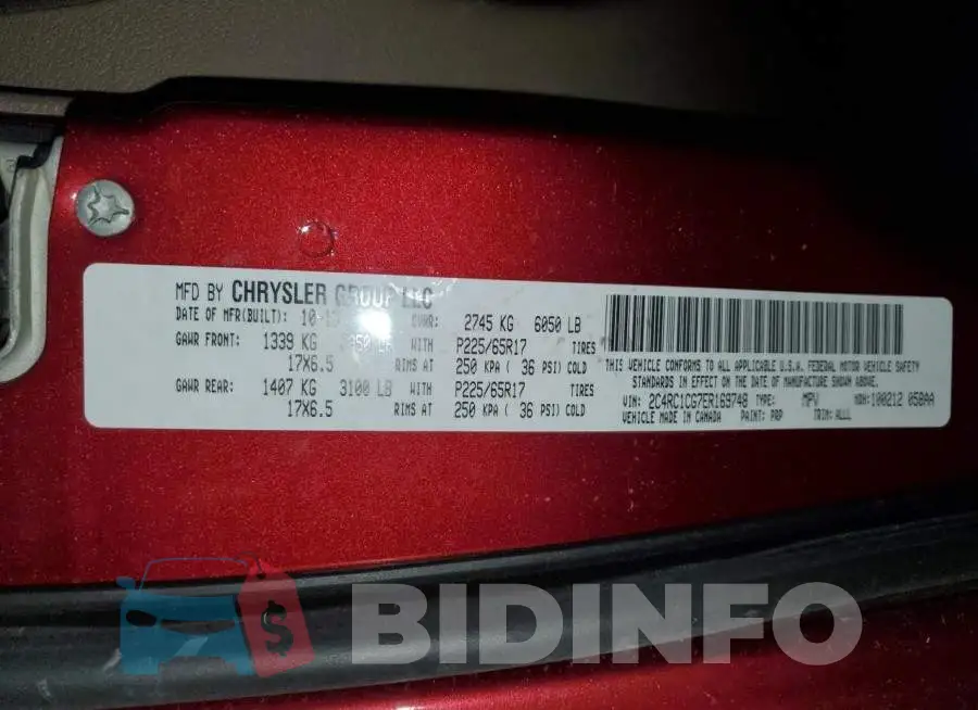 2C4RC1CG7ER169748 Photo# 13