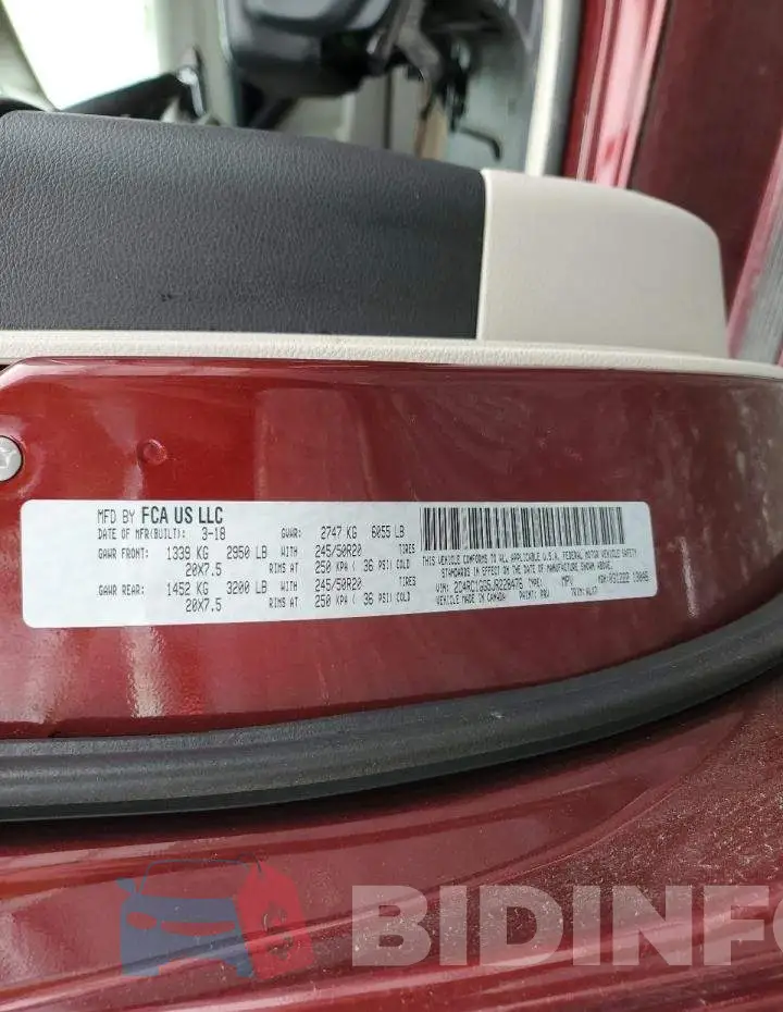 2C4RC1GG5JR228476 Photo# 14