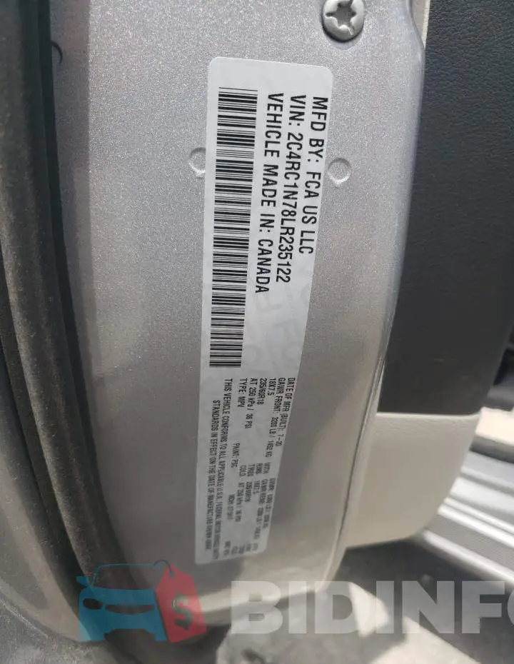2C4RC1N78LR235122 Photo# 13