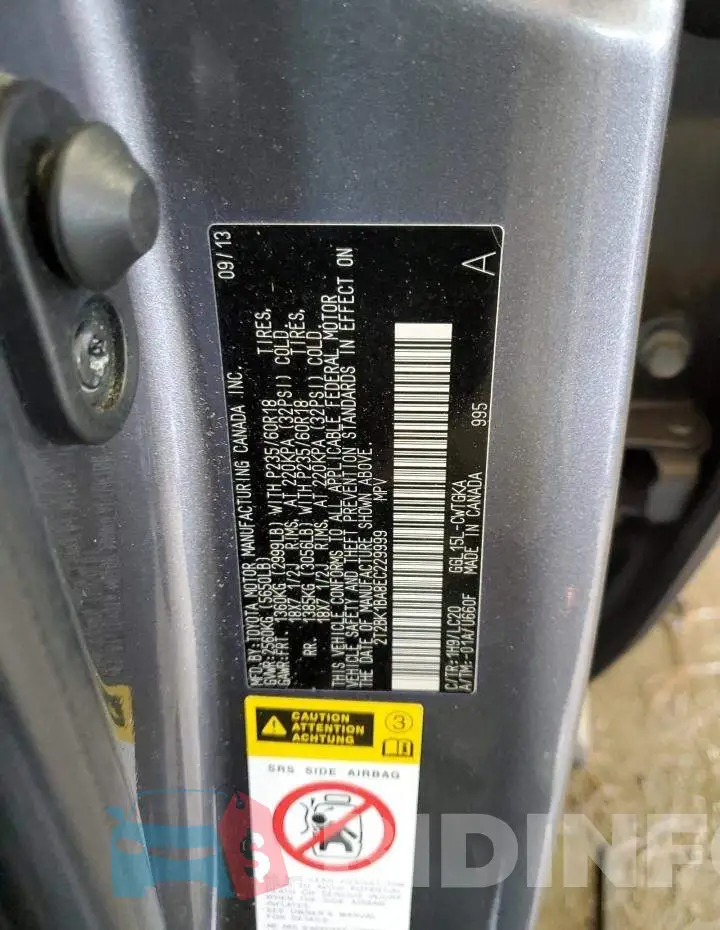 2T2BK1BA8EC229999 Photo# 12