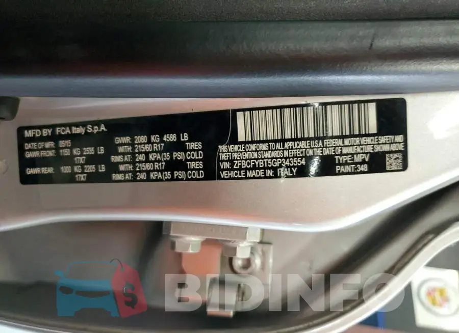ZFBCFYBT5GP343554 Photo# 12