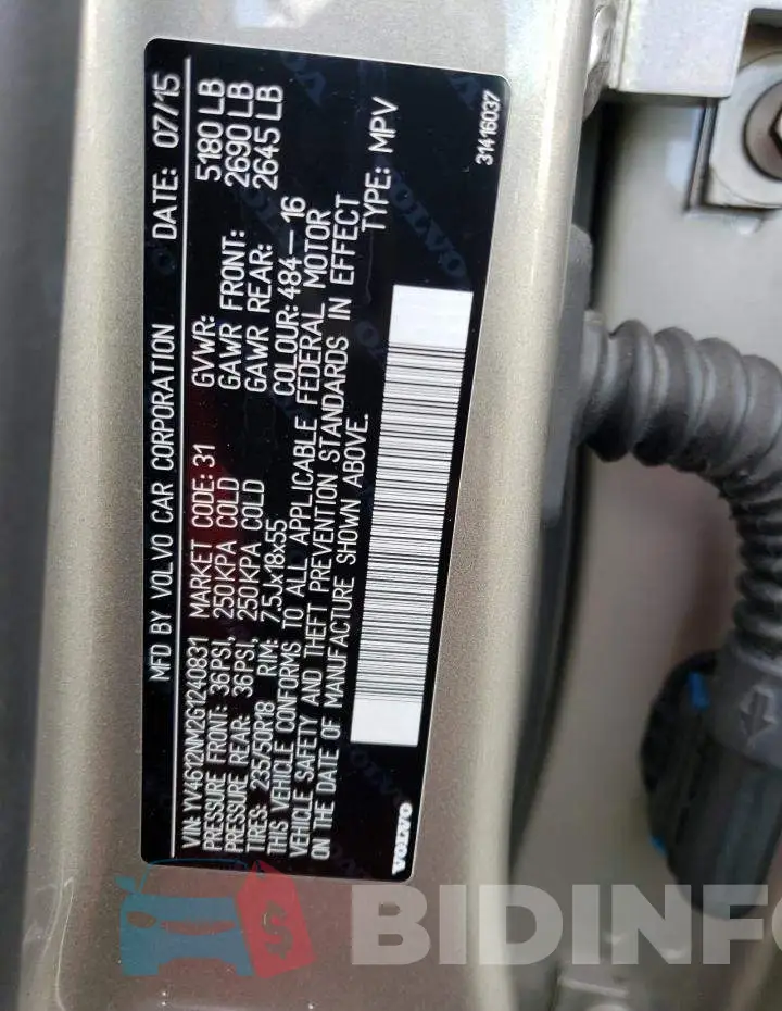 YV4612NM2G1240831 Photo# 12