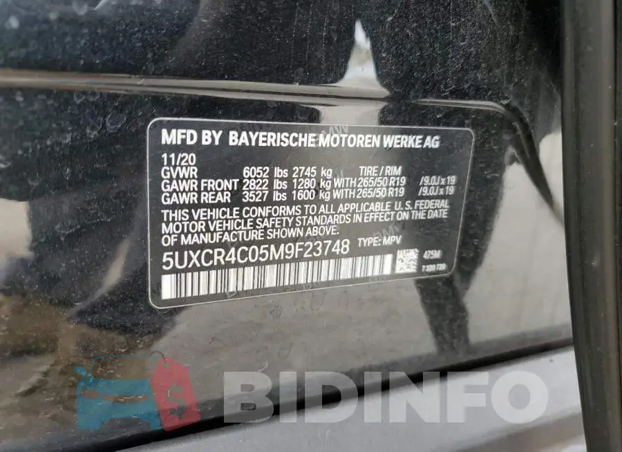 5UXCR4C05M9F23748 Photo# 13