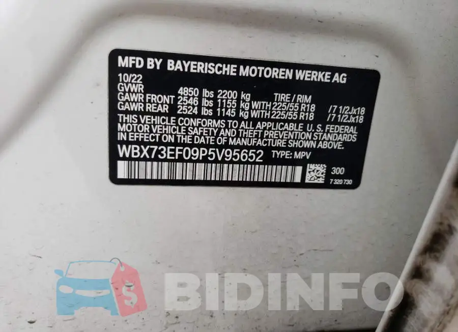 WBX73EF09P5V95652 Photo# 13