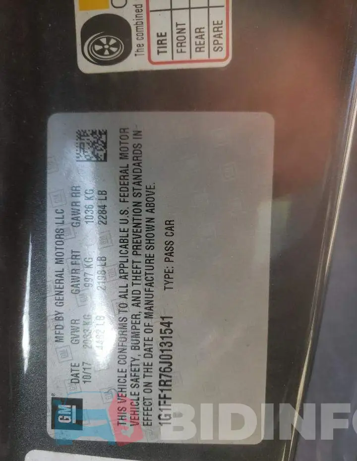 1G1FF1R76J0131541 Photo# 12