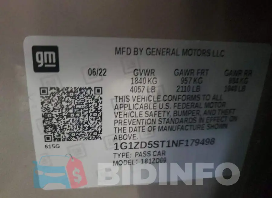 1G1ZD5ST1NF179498 Photo# 12