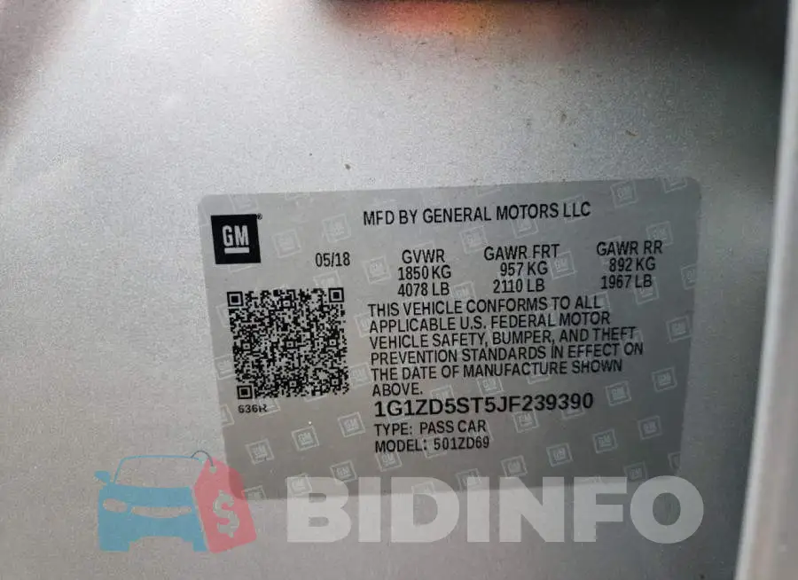 1G1ZD5ST5JF239390 Photo# 13