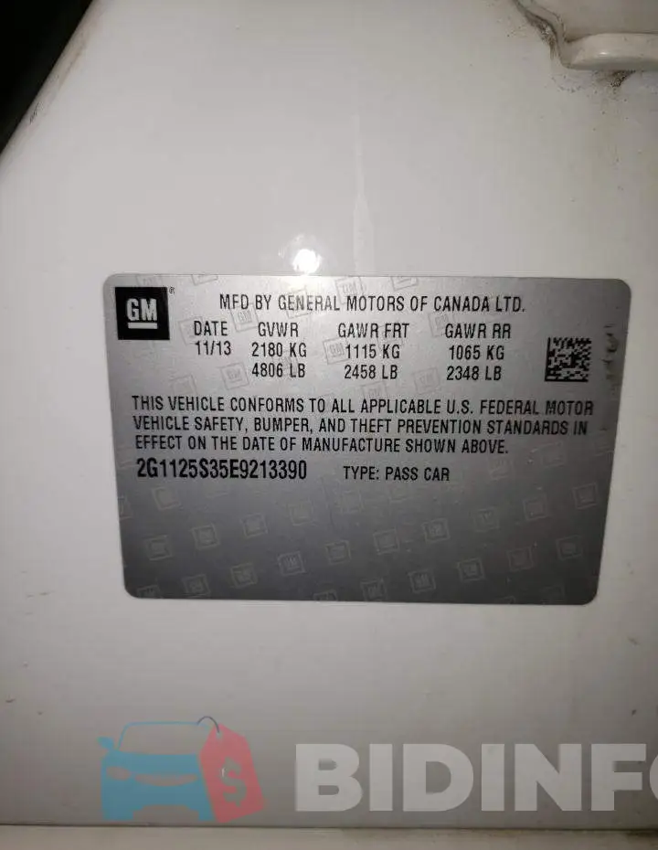 2G1125S35E9213390 Photo# 12