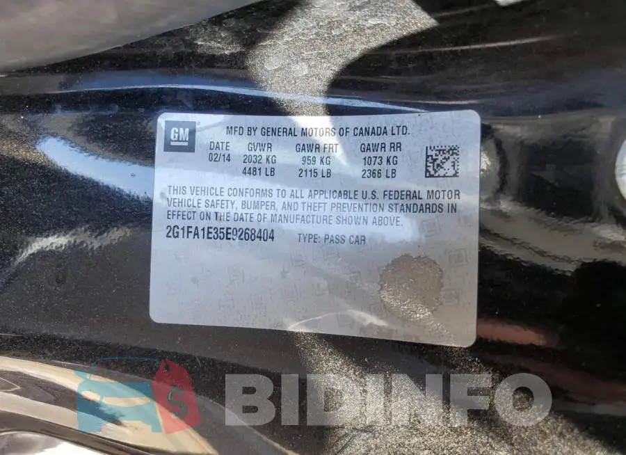 2G1FA1E35E9268404 Photo# 12