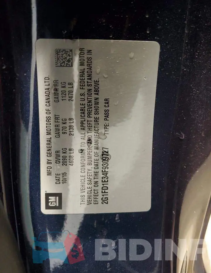 2G1FD1E34F9309727 Photo# 12