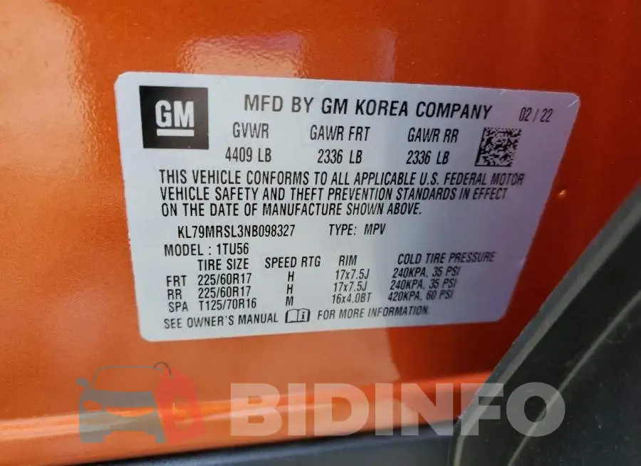 KL79MRSL3NB098327 Photo# 13