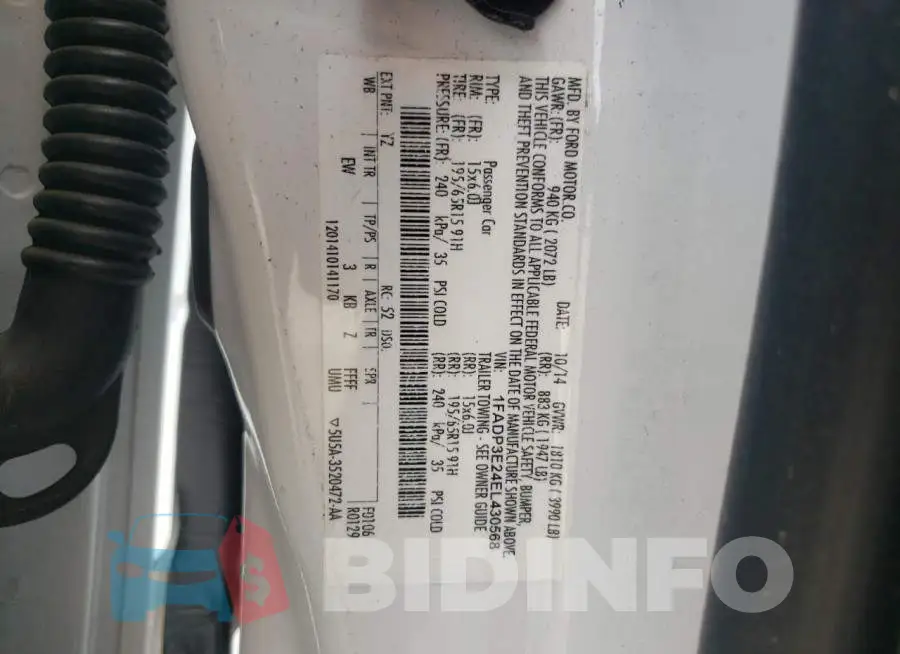 1FADP3E24EL430568 Photo# 12