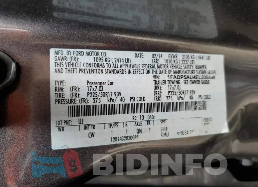 1FADP5AU4EL505448 Photo# 12