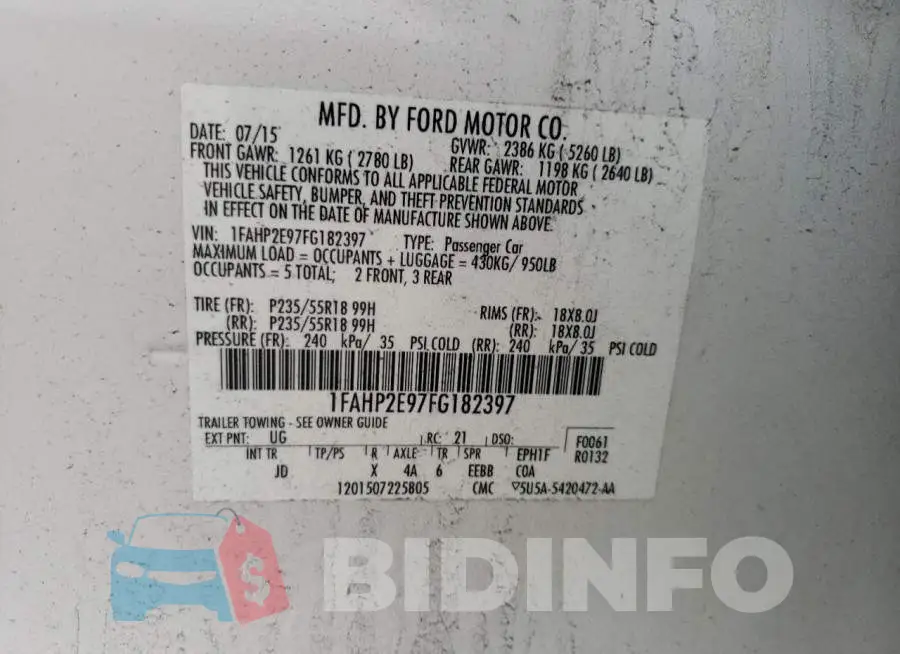 1FAHP2E97FG182397 Photo# 13
