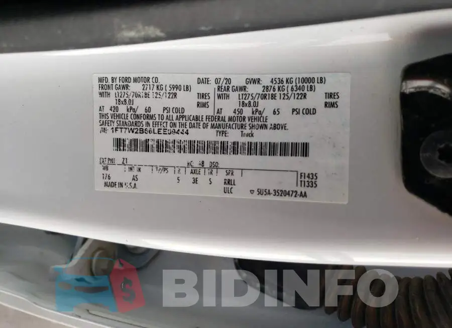 1FT7W2B66LEE09444 Photo# 12