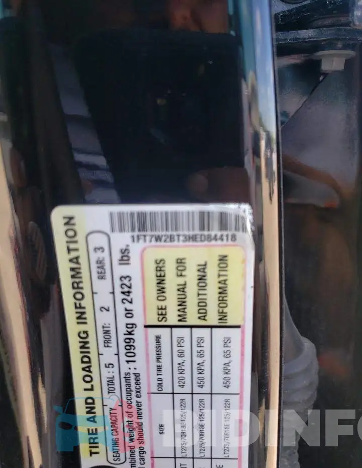 1FT7W2BT3HED84418 Photo# 12
