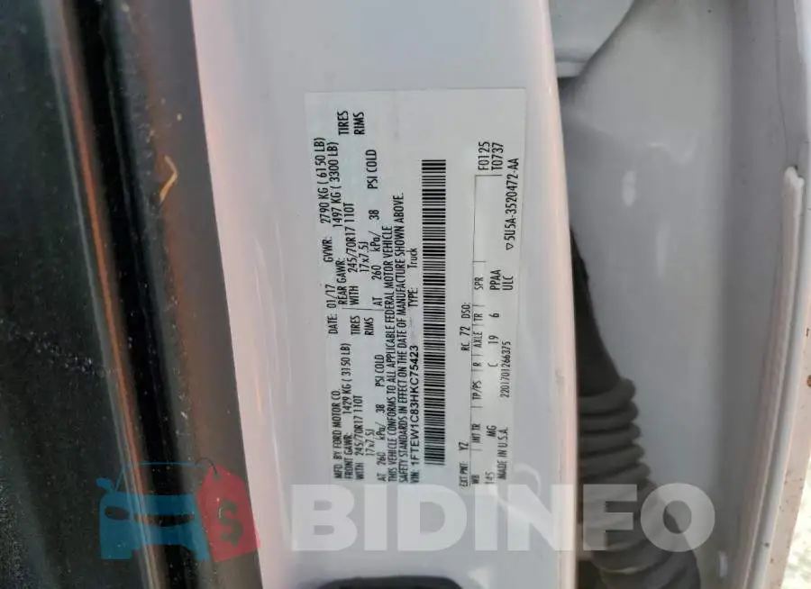 1FTEW1C83HKC75423 Photo# 12