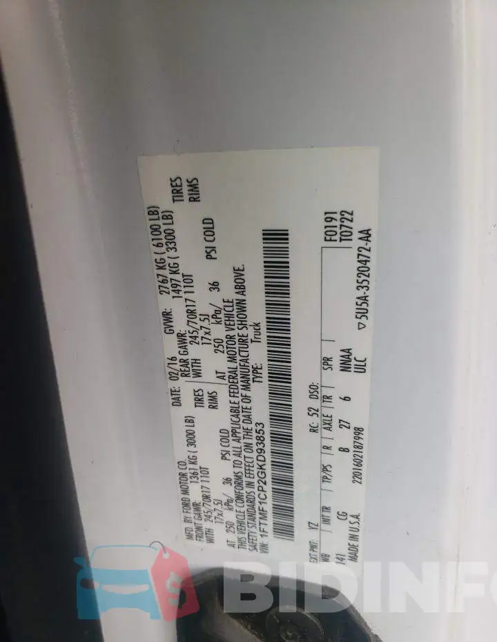 1FTMF1CP2GKD93853 Photo# 12