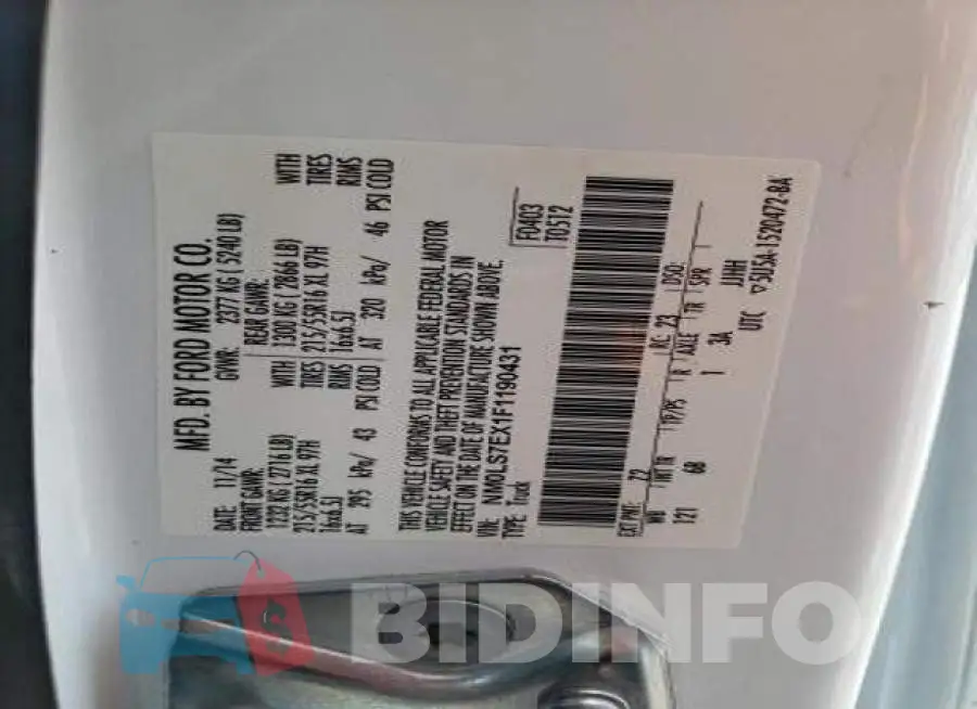NM0LS7EX1F1190431 Photo# 13