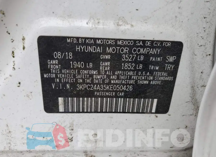 3KPC24A35KE050426 Photo# 12