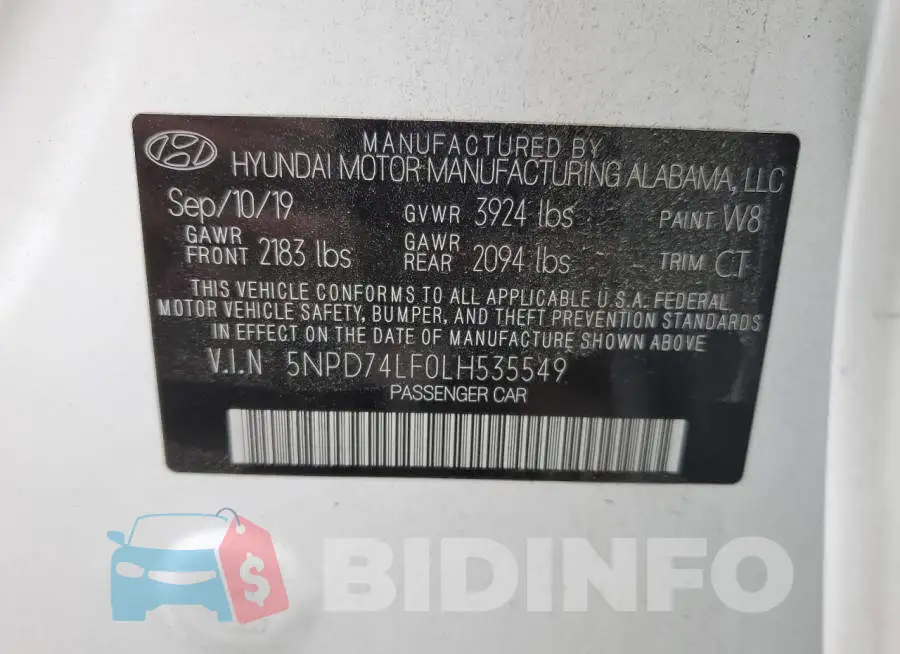 5NPD74LF0LH535549 Photo# 12