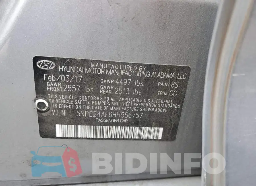 5NPE24AF6HH556757 Photo# 12