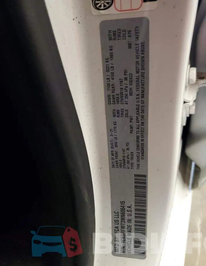 1C6SRFMT3MN606415 Photo# 12